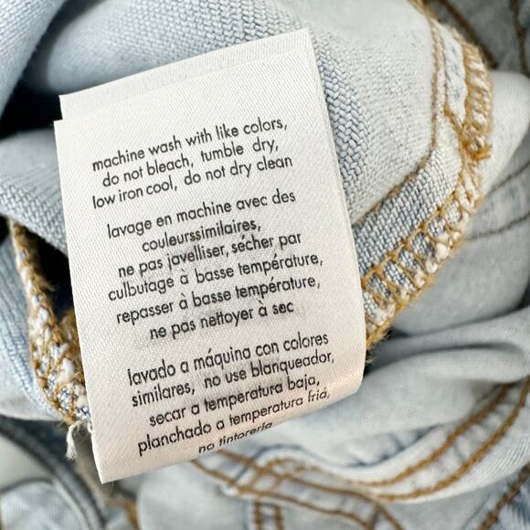 WeWoreWhat Cut Out Straight Leg Indigo Denim Jean High Waist Belted Grunge US 26 - Picture 12 of 16